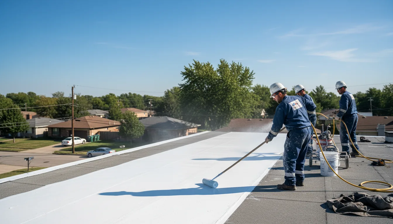 Commercial roof coating in Windham, OH near me